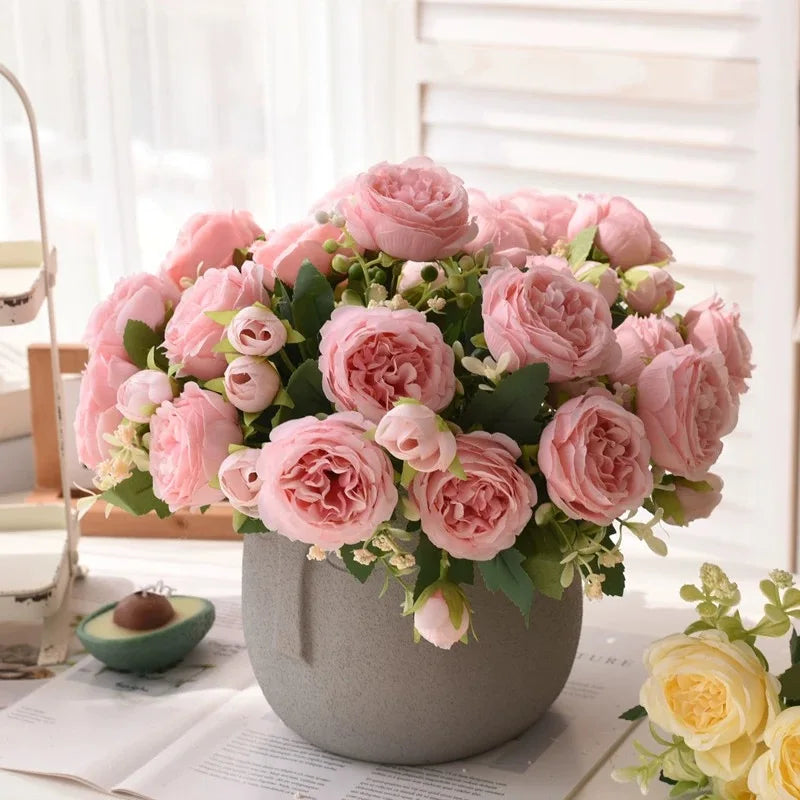 Peony & Rose Silk Bouquet