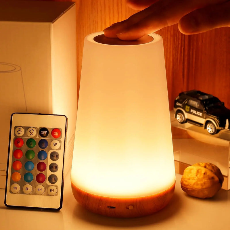 Touch Bedside Lamp with Remote