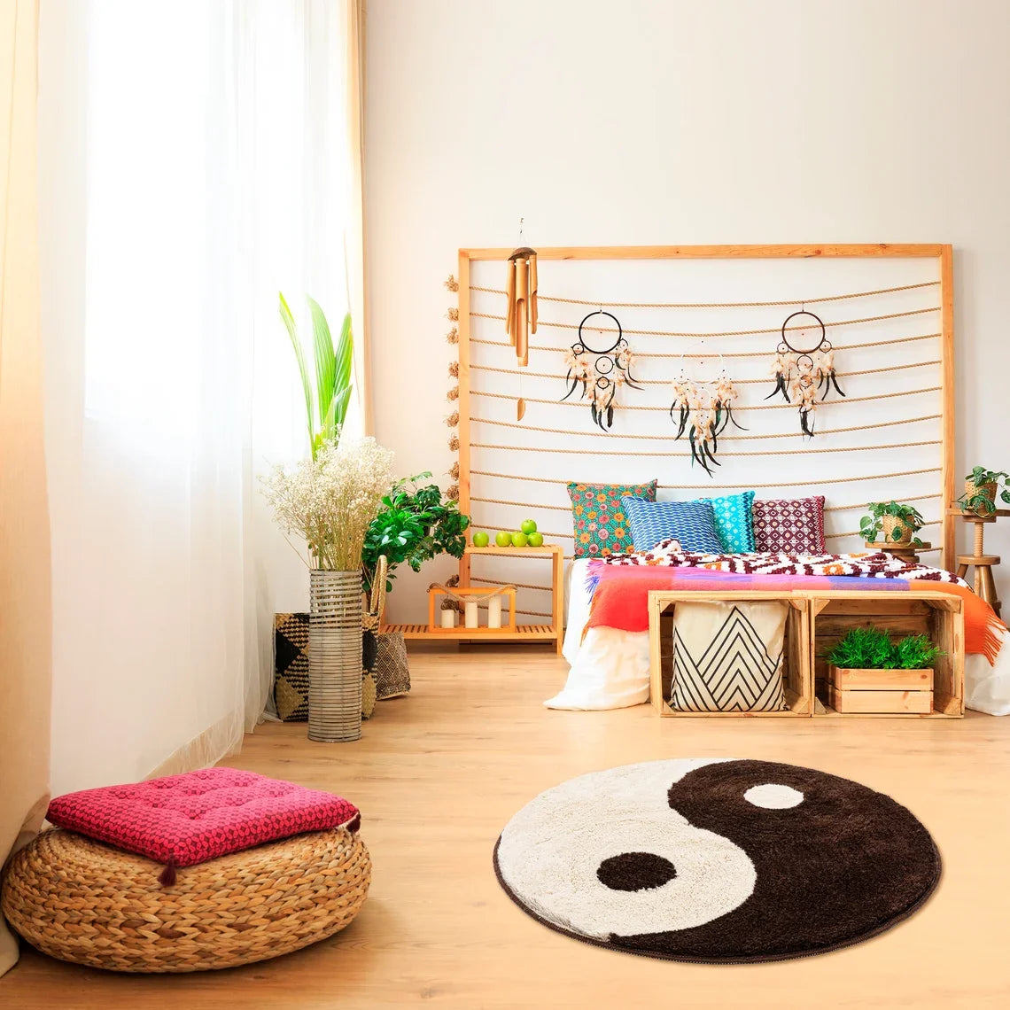 Round Yin Yang Rug