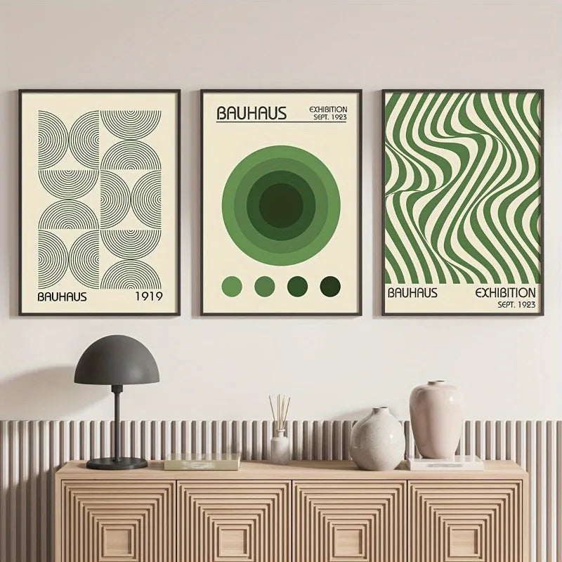 Green Mid-Century Art Prints