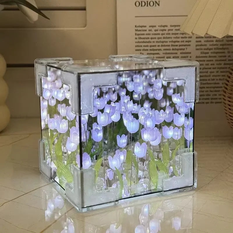 Lámpara cubo de tulipanes (kit para montar)