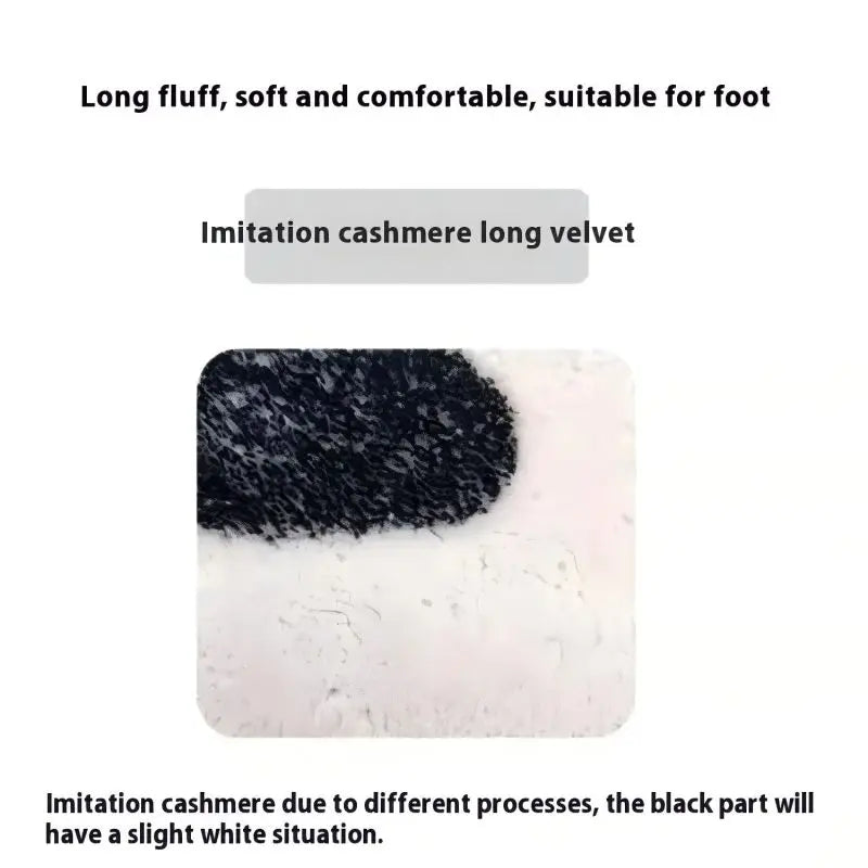 Cashmere-Feel Typography Rug