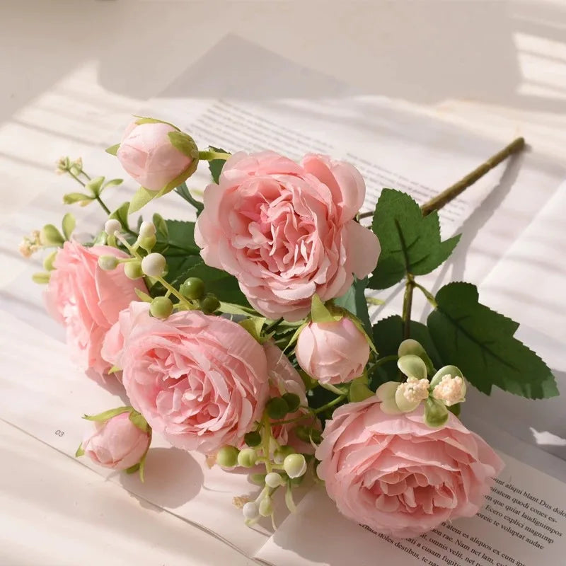 Peony & Rose Silk Bouquet