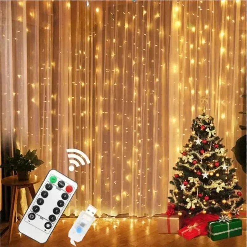 Fairy Curtain Lights with Remote