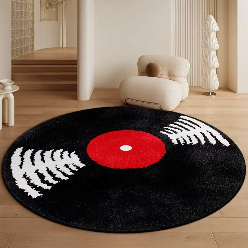 Retro Vinyl Record Rug