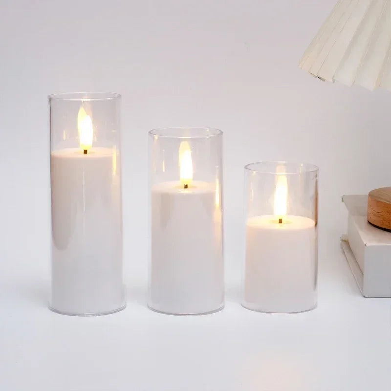 Flameless LED Candles (Set of 3)