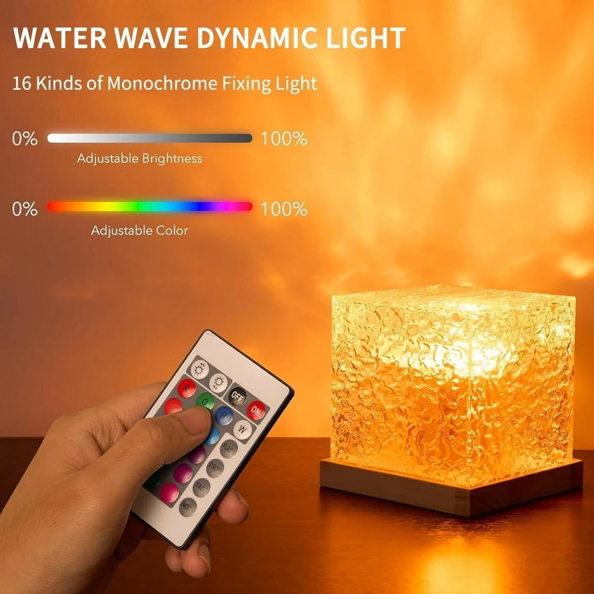Water Ripple Crystal Lamp