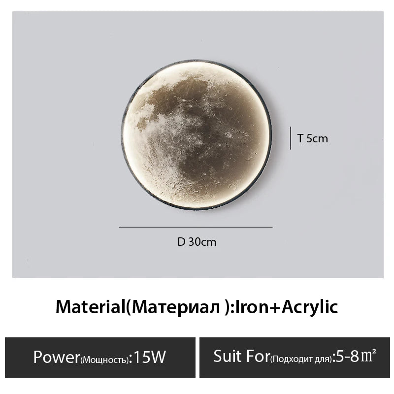 Lámpara Luna 3D