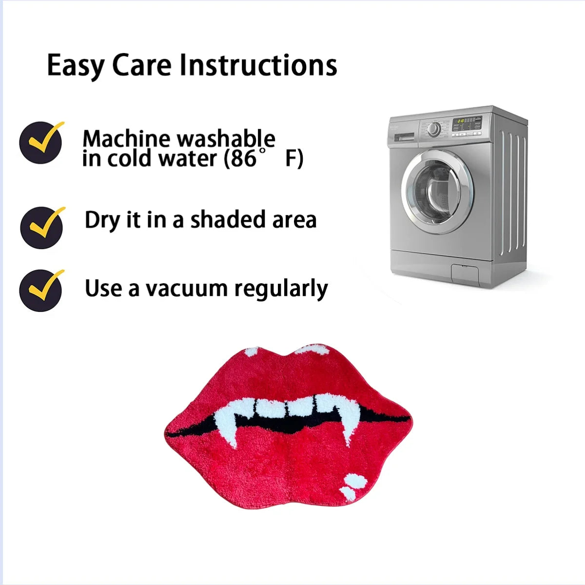Vampire Lips Rug