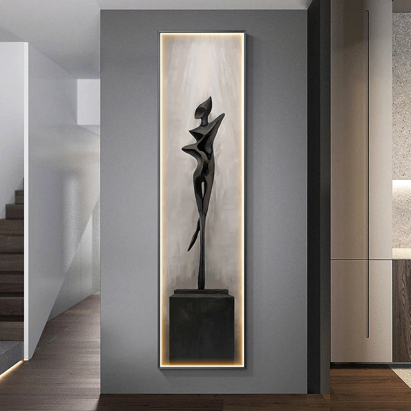 Cuadro luminoso LED Lumina en un salón