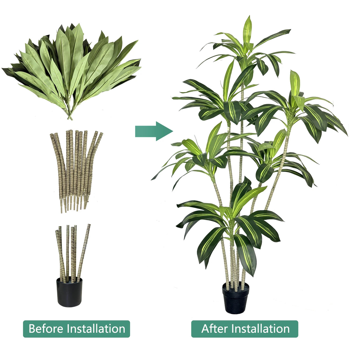 Purity Artificial Dracaena 180 cm