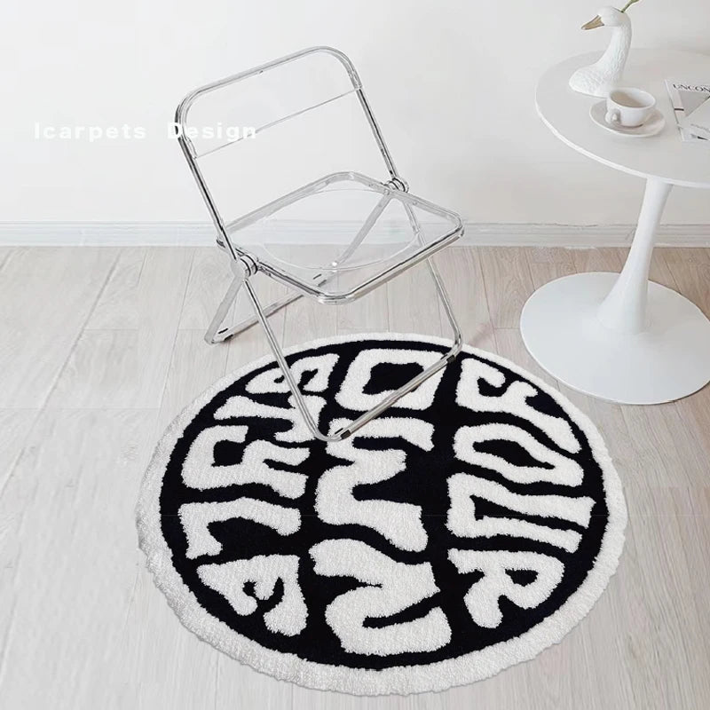 Alfombra redonda Chill Vibes, detalle