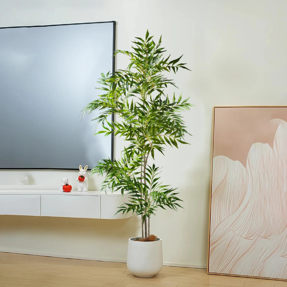 Faux Bamboo Palm Tree