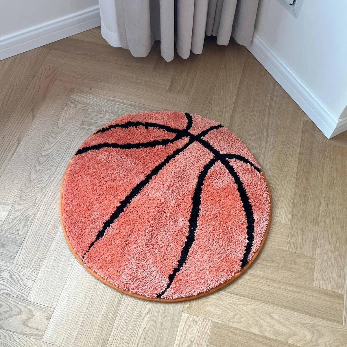 Alfombra balón de baloncesto, detalle