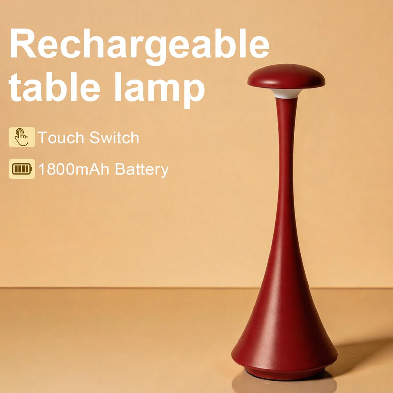 Cordless Mushroom Table Lamp