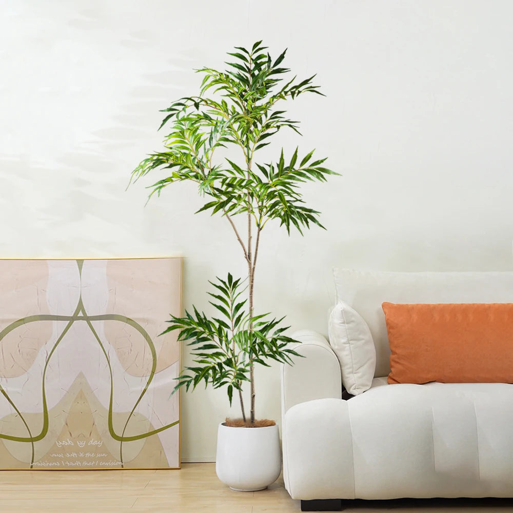 Faux Bamboo Palm Tree
