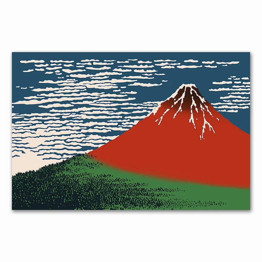 Lámina japonesa de Hokusai