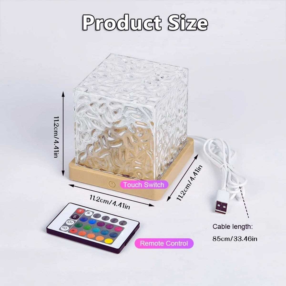 Water Ripple Crystal Lamp