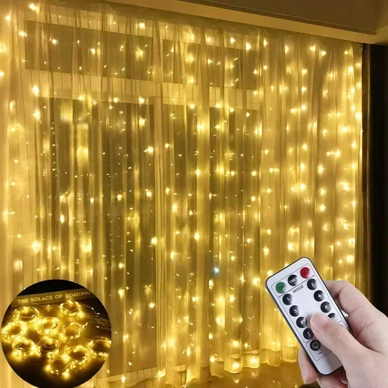 Fairy Curtain Lights with Remote