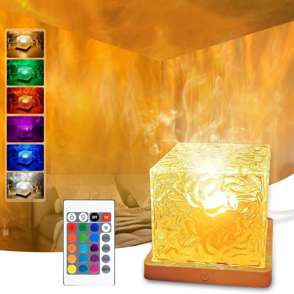 Water Ripple Crystal Lamp