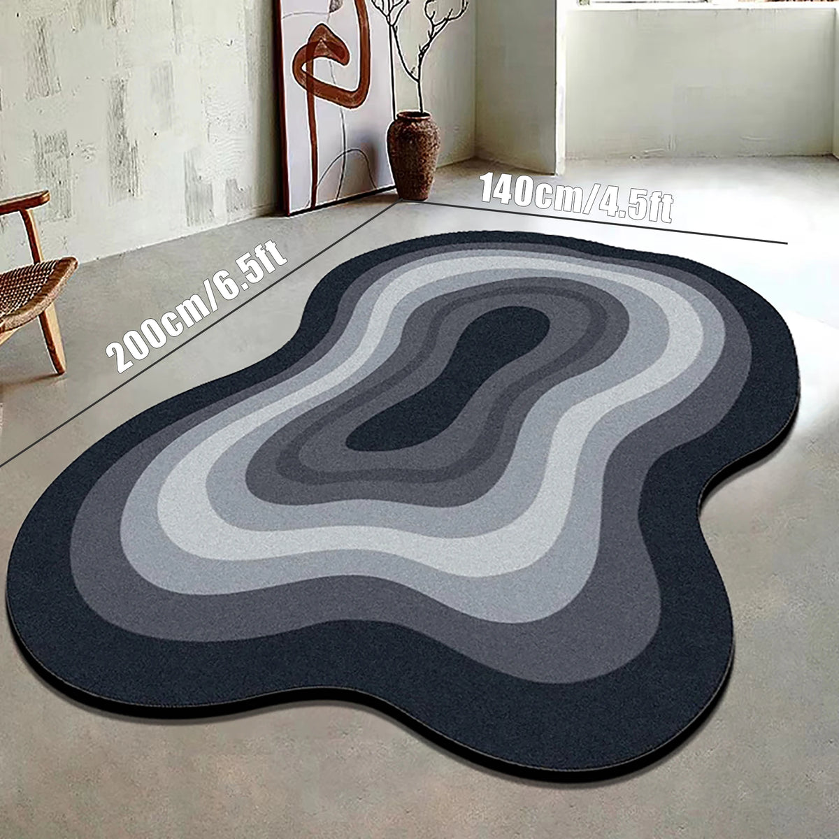 Alfombra velvet en un salón