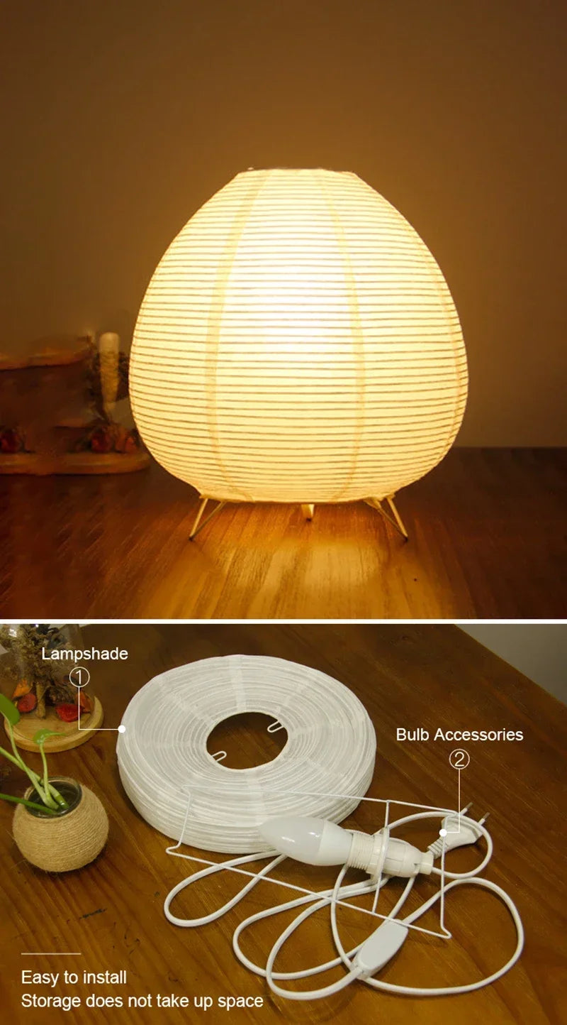 Rice Paper Lantern Table Lamp