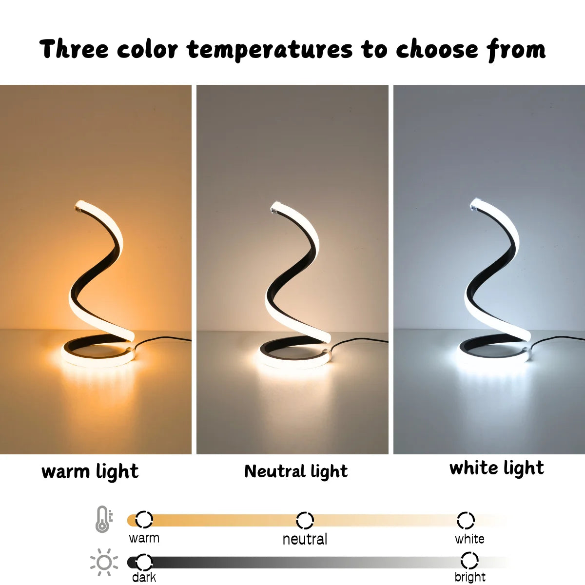 Spiral LED Desk Lamp