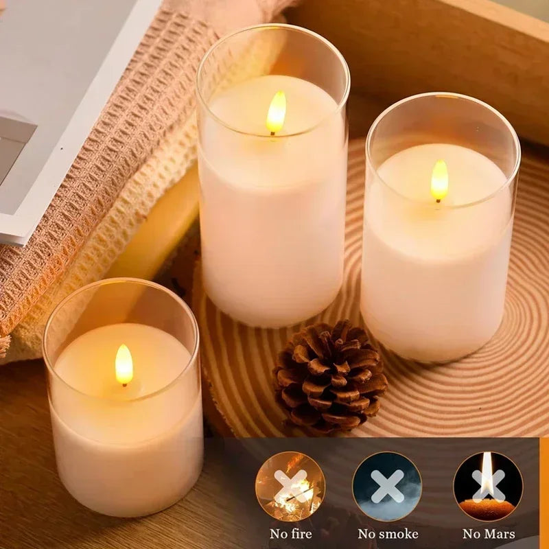 Flameless LED Candles (Set of 3)