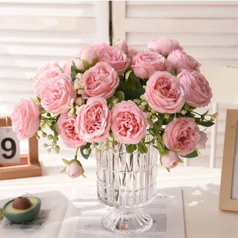 Peony & Rose Silk Bouquet