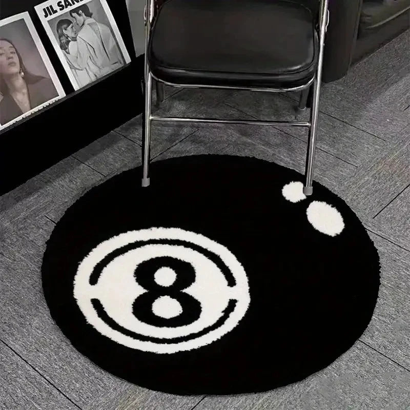 Alfombra redonda bola 8