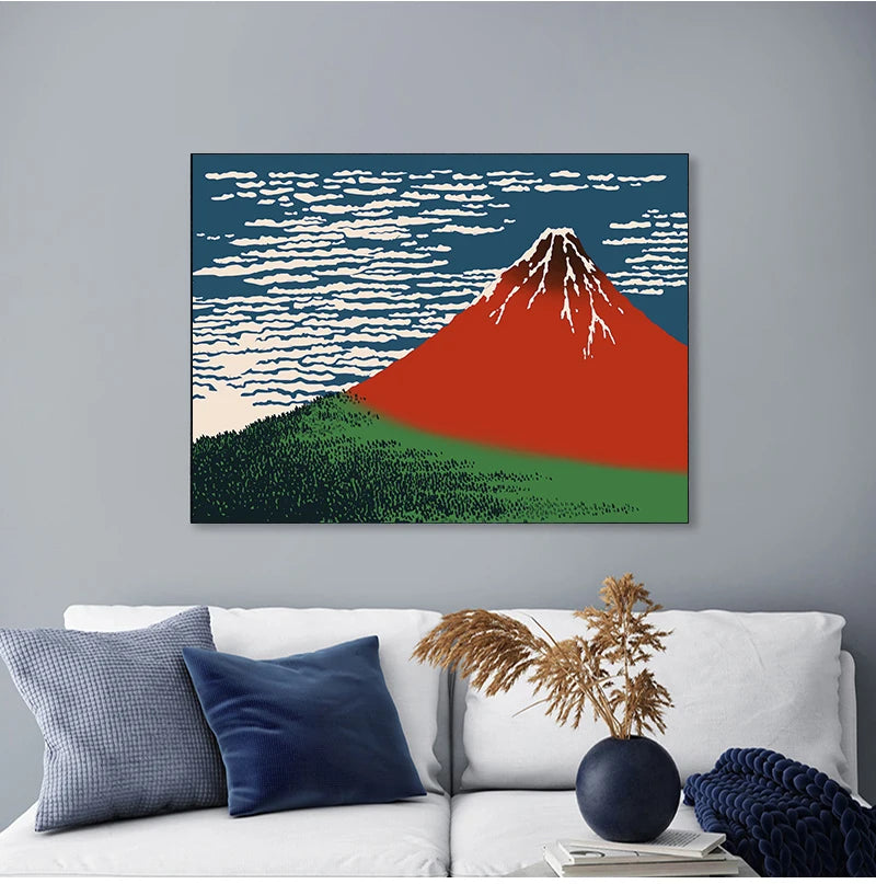 Lámina japonesa de Hokusai