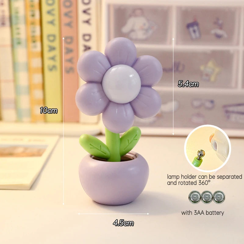 Mini Flower Pot Night Light