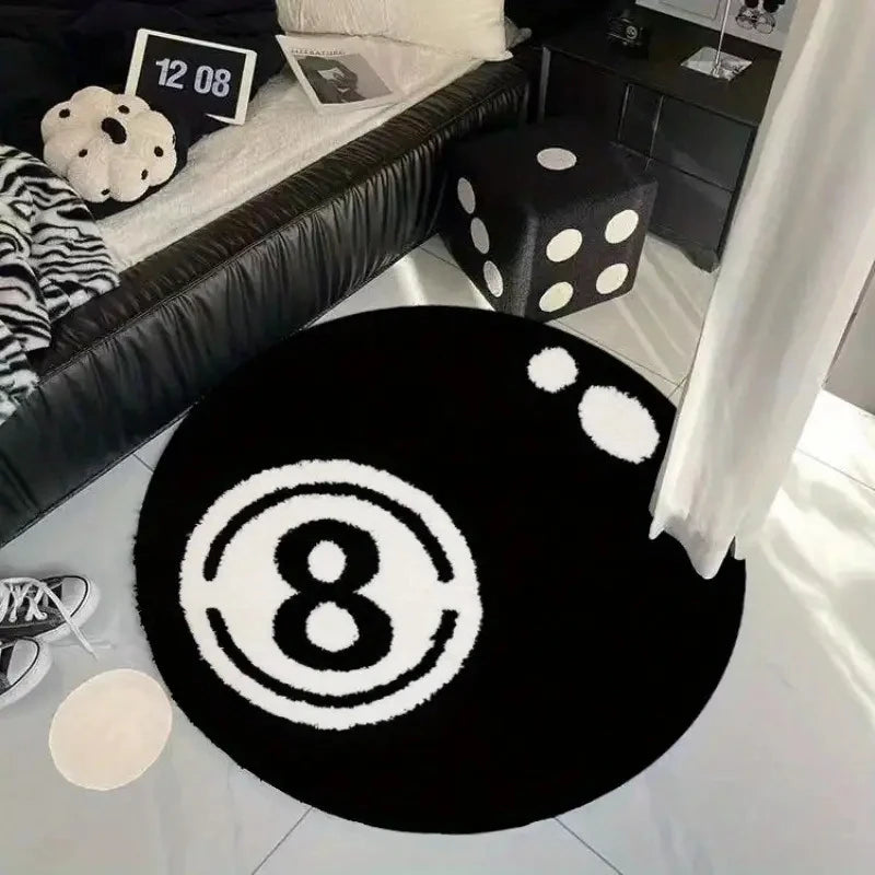 Alfombra redonda bola 8