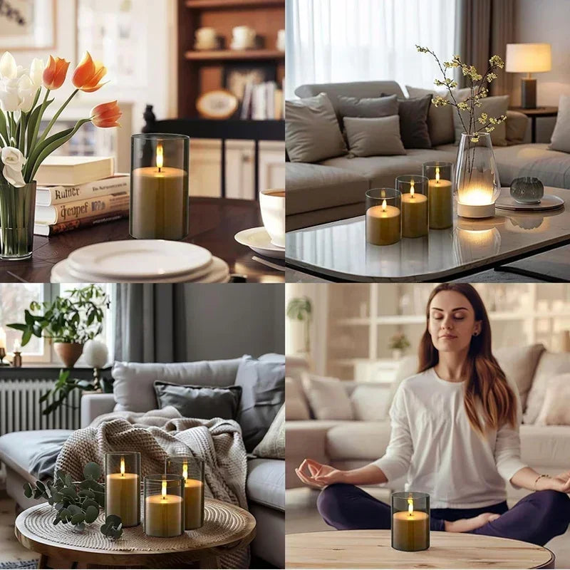 Flameless LED Candles (Set of 3)