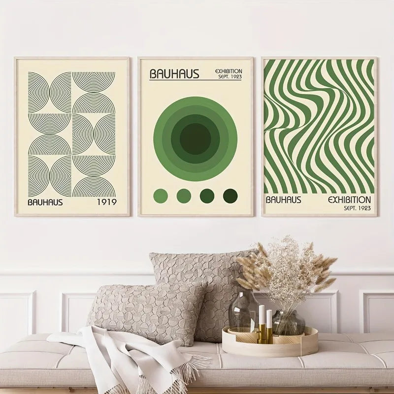 Green Mid-Century Art Prints