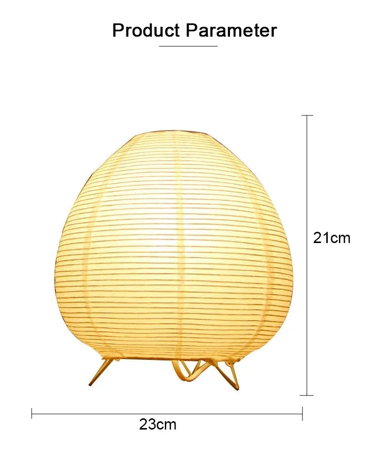 Rice Paper Lantern Table Lamp