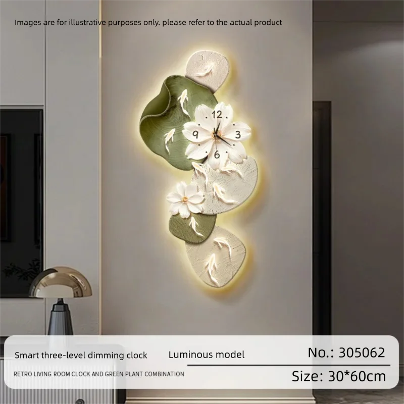 Reloj de pared minimalista en un salón