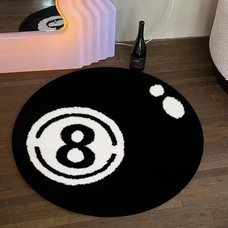 8-Ball Round Rug
