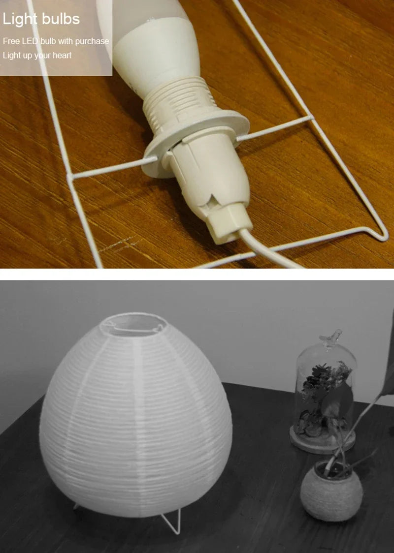 Rice Paper Lantern Table Lamp