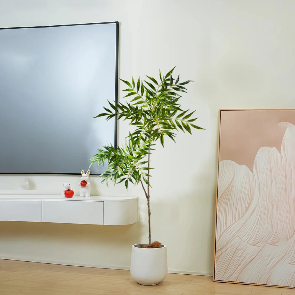 Faux Bamboo Palm Tree