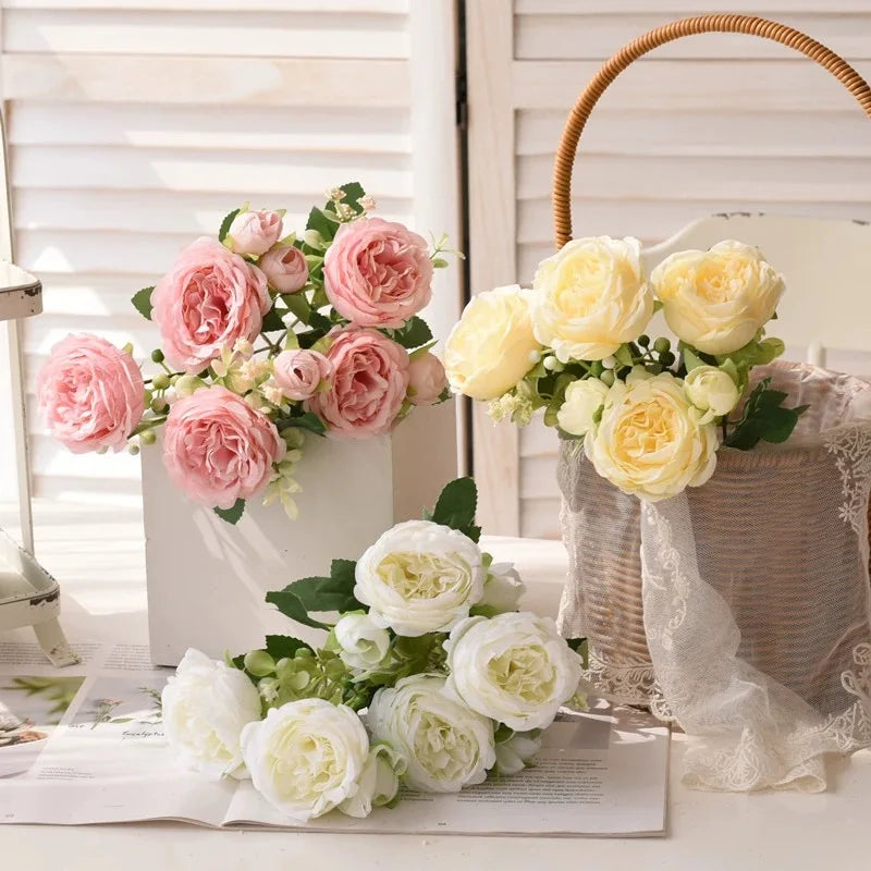 Peony & Rose Silk Bouquet