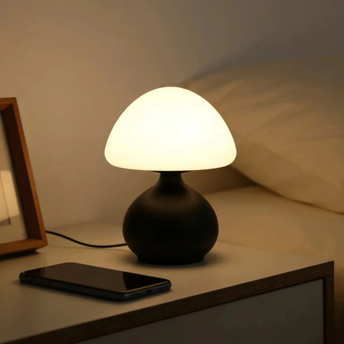 Lámpara seta minimalista