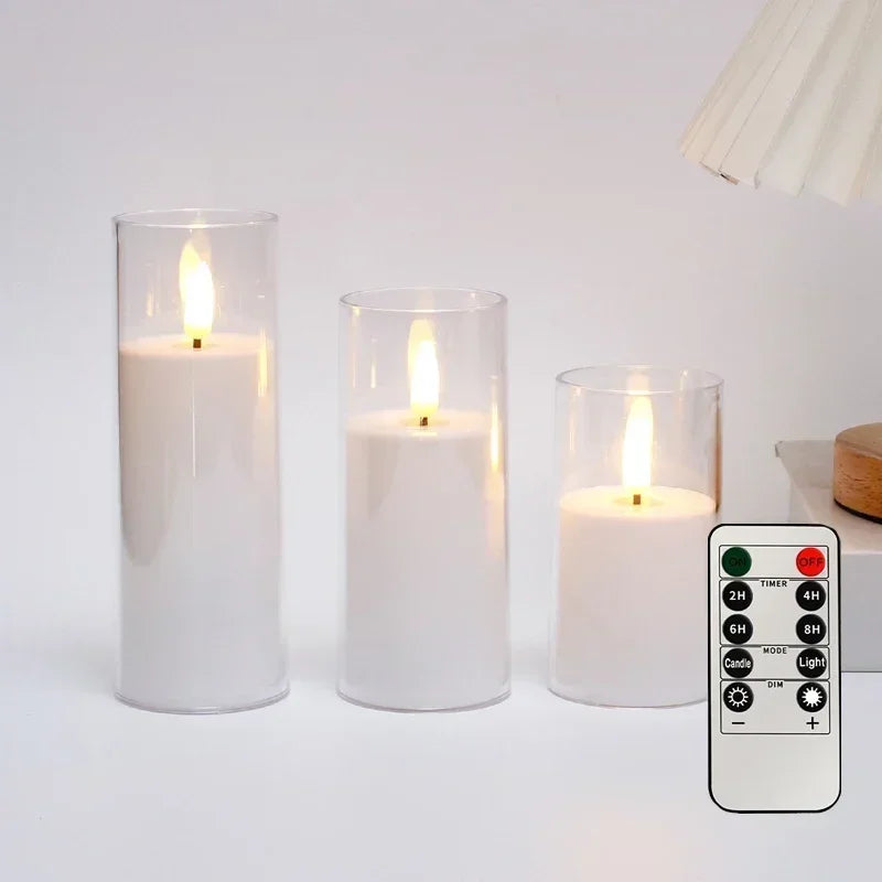 Flameless LED Candles (Set of 3)