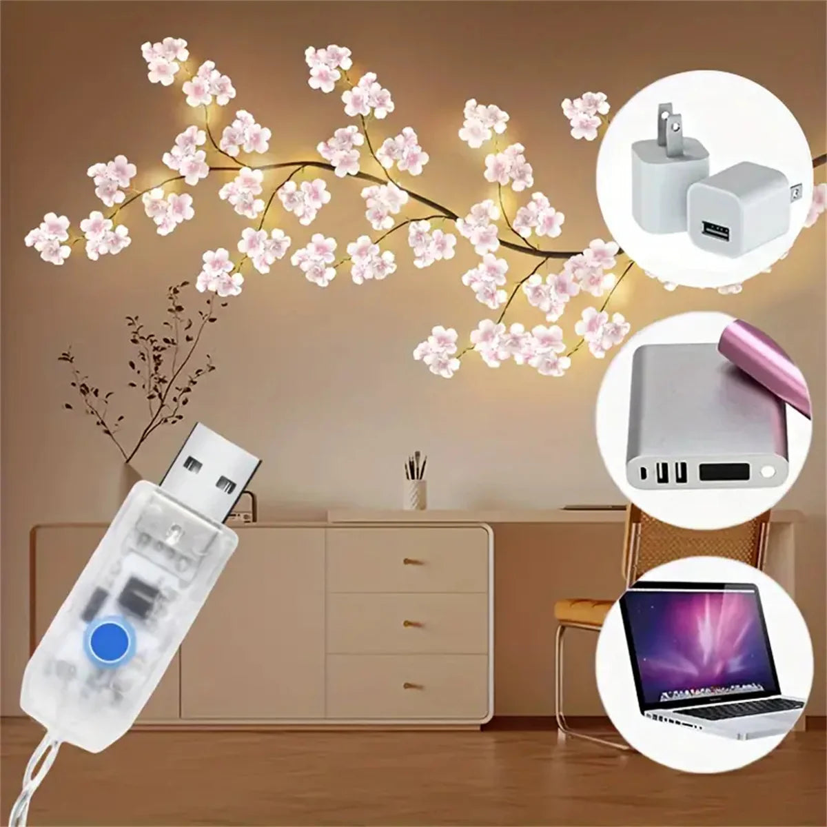 Cherry Blossom LED Branch