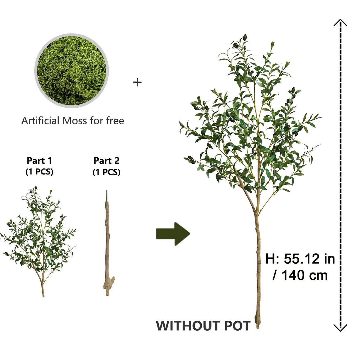 Artificial Olive Tree