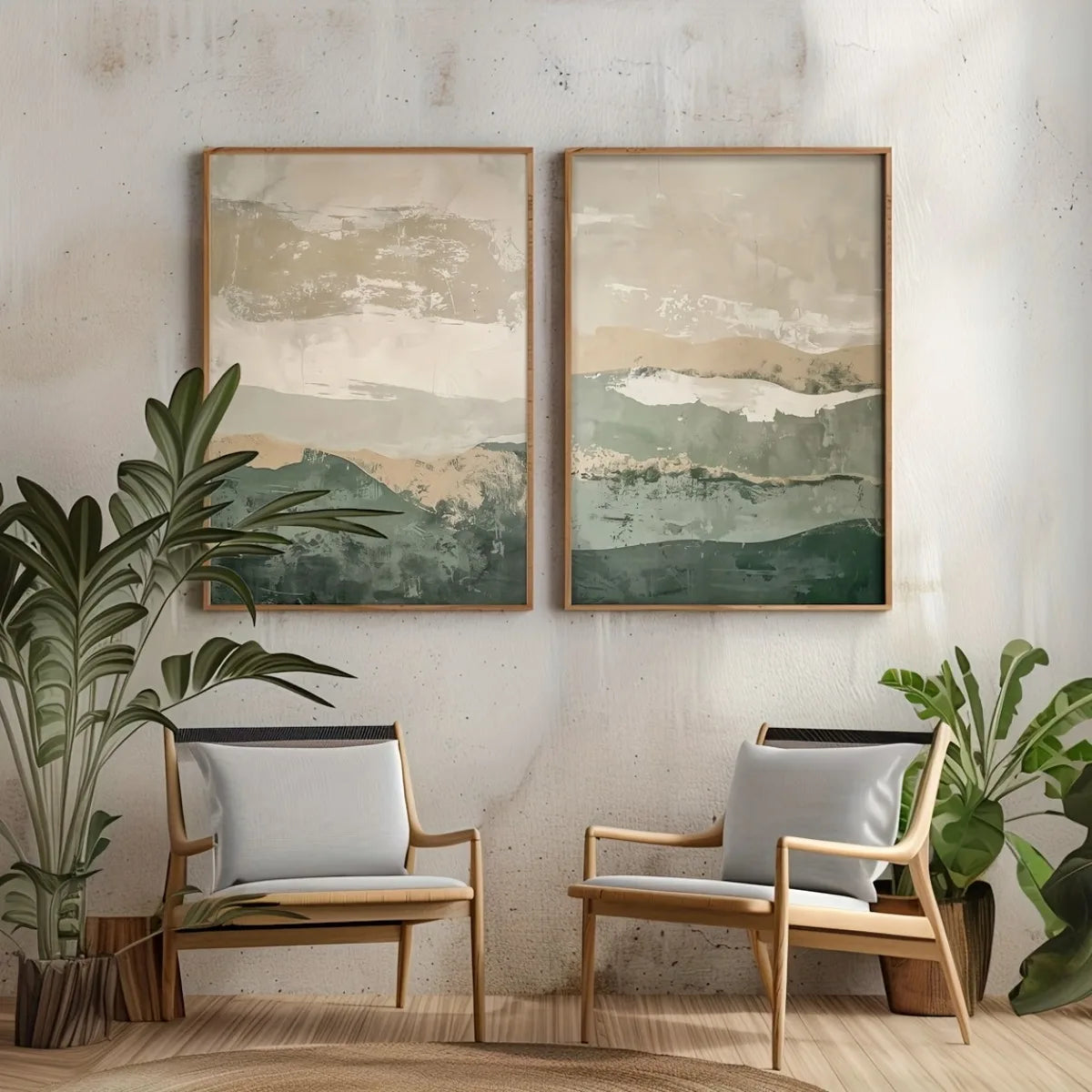 Wabi-Sabi Canvas Prints (Set of 2)