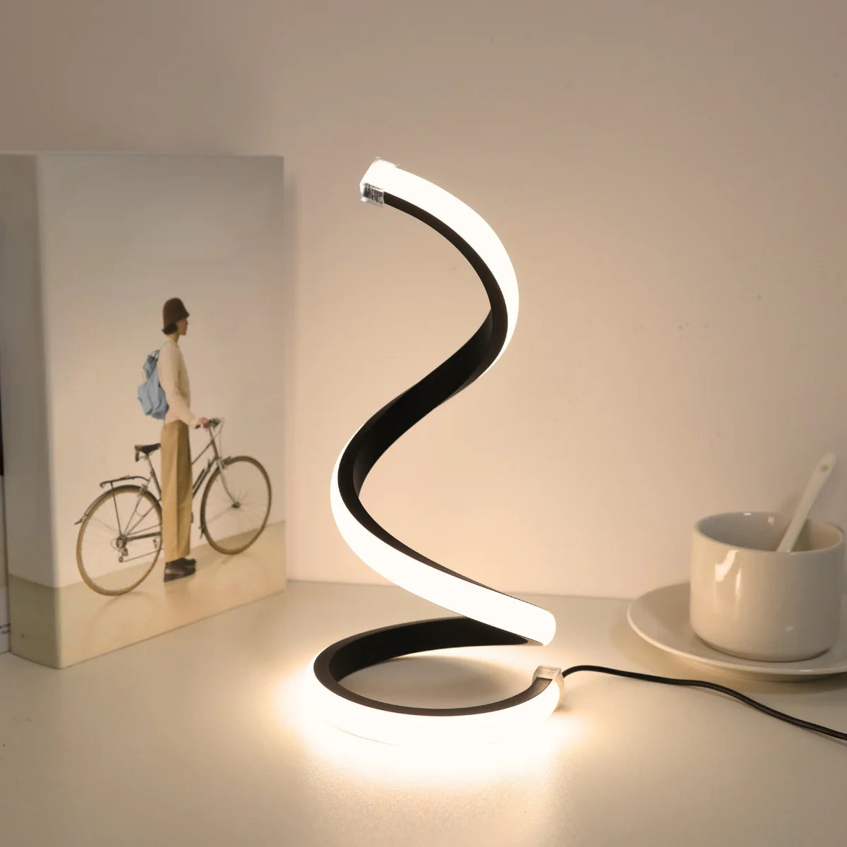Spiral LED Desk Lamp