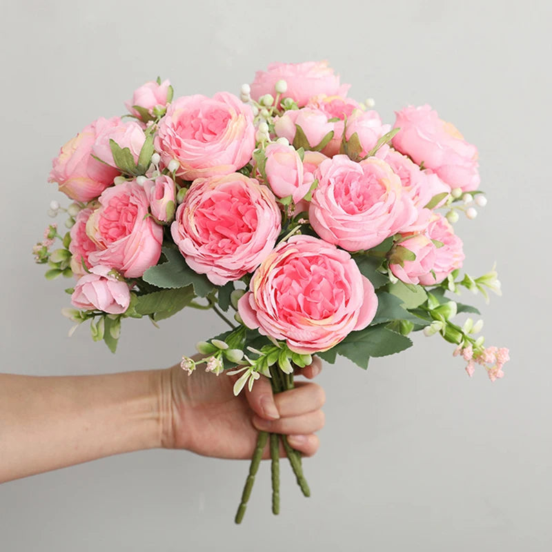 Peony & Rose Silk Bouquet