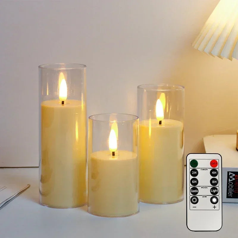 Flameless LED Candles (Set of 3)