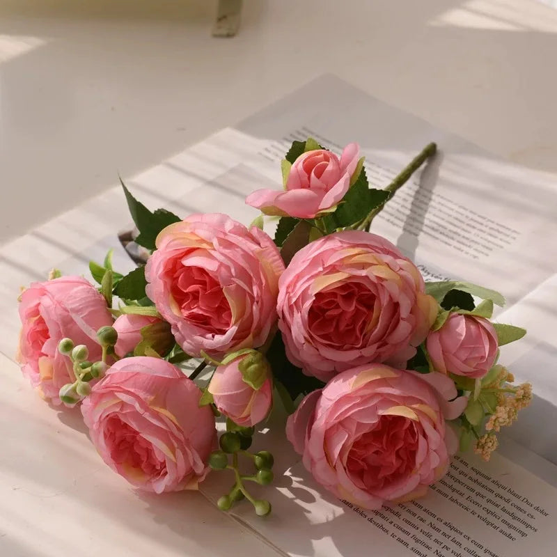 Peony & Rose Silk Bouquet